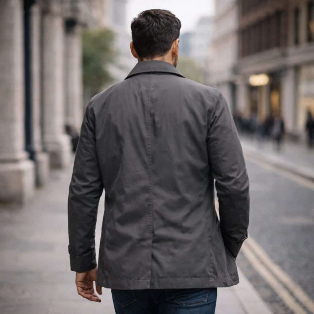 Men's Weather-Resistant Overcoat with a Relaxed Everyday Fit, photo 3
