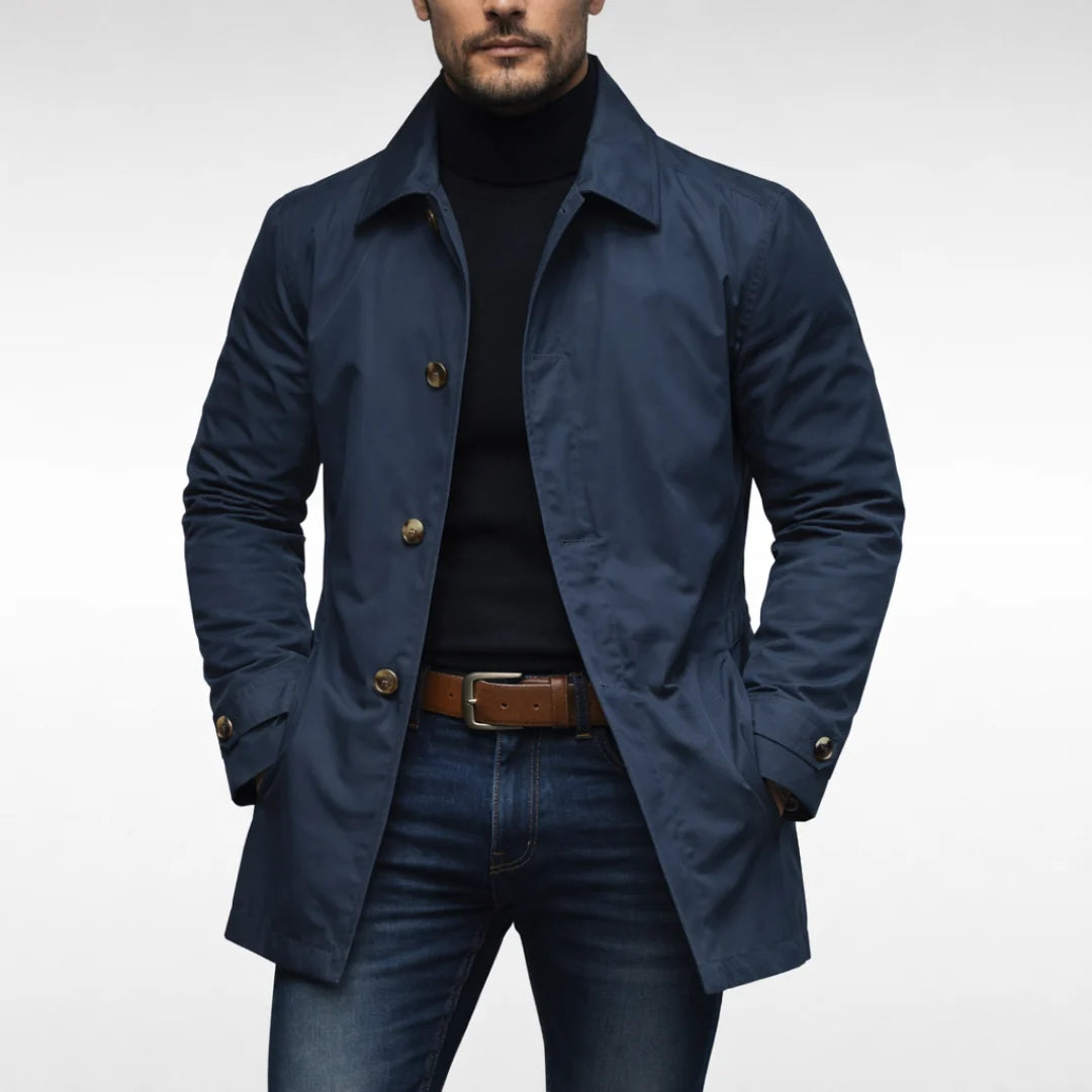 Men's Weather-Resistant Overcoat with a Relaxed Everyday Fit, photo 6