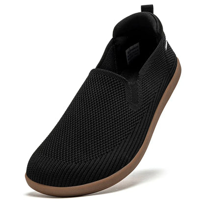 Women's black barefoot knit slip-on shoes
