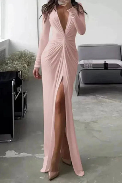 Bella | White Midi Dress V Neck Pleated Elegant 9
