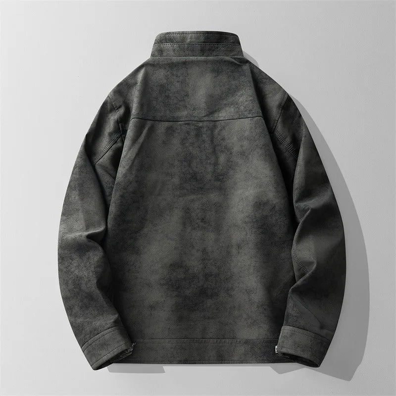 Maverick suede jacket in black
