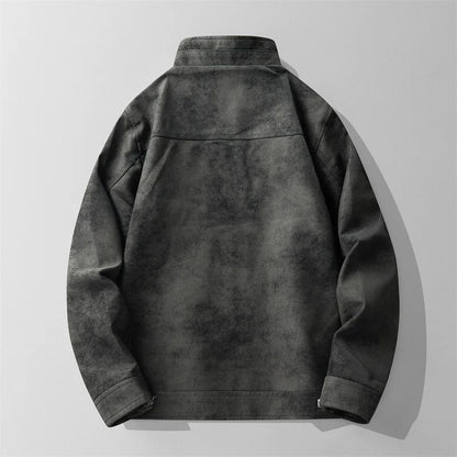 Maverick suede jacket in black