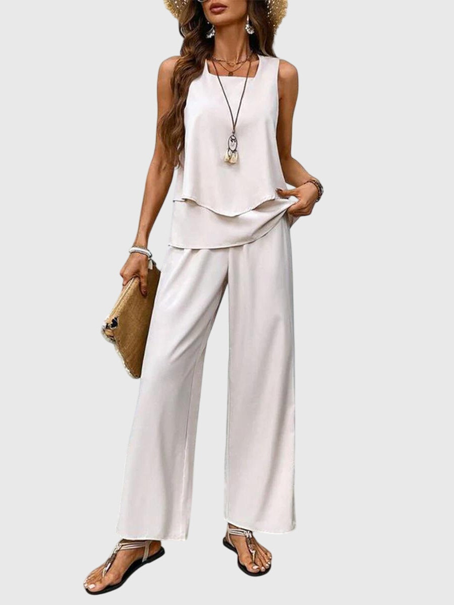 Brenda | Womens Set Square Neck Plant Print 4