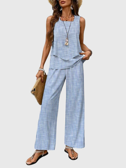 Brenda | Womens Set Square Neck Plant Print 6