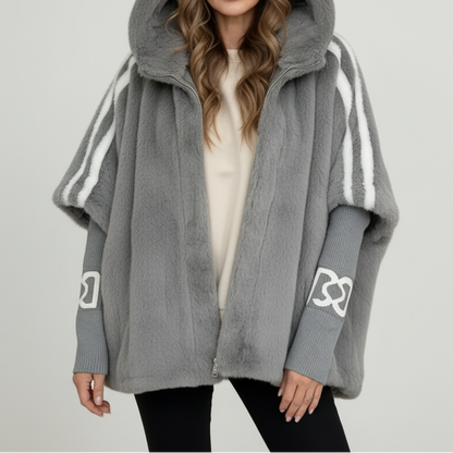 Women's hooded jacket in gray