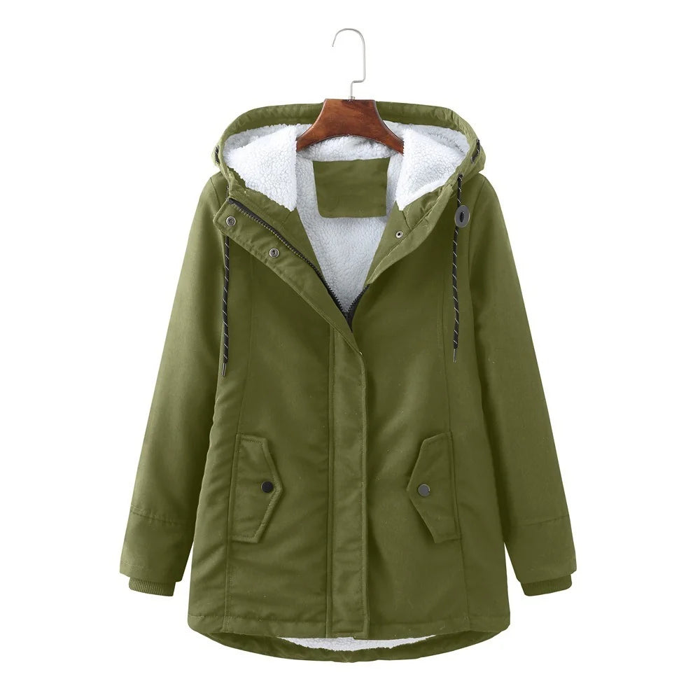 Women's Hooded Winter Coat, Insulated Cold-Weather Style