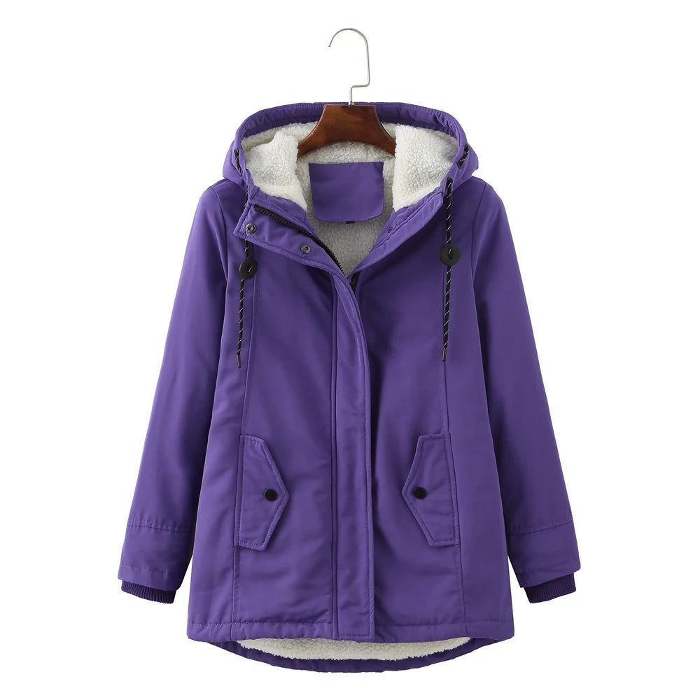 Women's Hooded Winter Coat, Insulated Cold-Weather Style