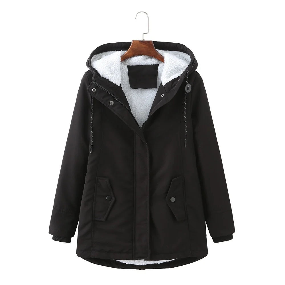 Women's Hooded Winter Coat, Insulated Cold-Weather Style
