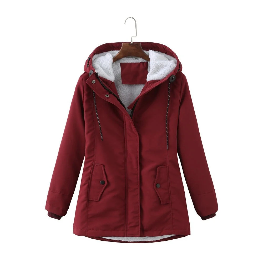 Women's Hooded Winter Coat, Insulated Cold-Weather Style