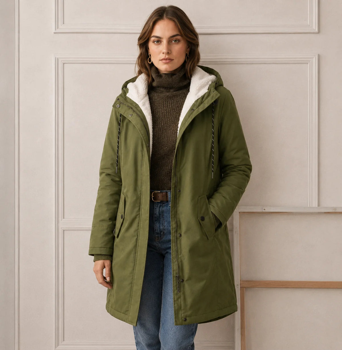Women's Hooded Winter Coat, Insulated Cold-Weather Style
