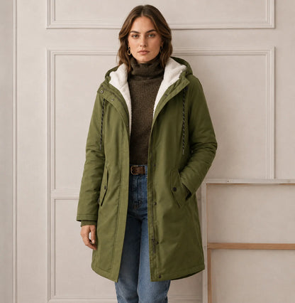 Women's Hooded Winter Coat, Insulated Cold-Weather Style