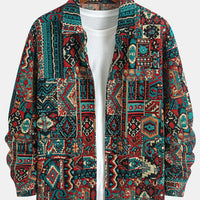 Bryson | Men's Patterned Lapel Zip Jacket for Fall Weather
