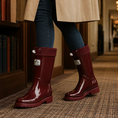 Jocelyn rain boots in beige