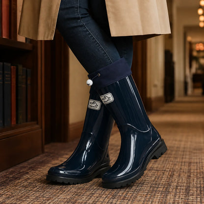 Jocelyn rain boots in navy