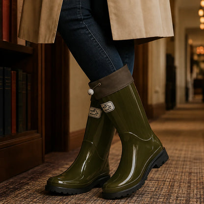 Jocelyn rain boots, tread sole detail