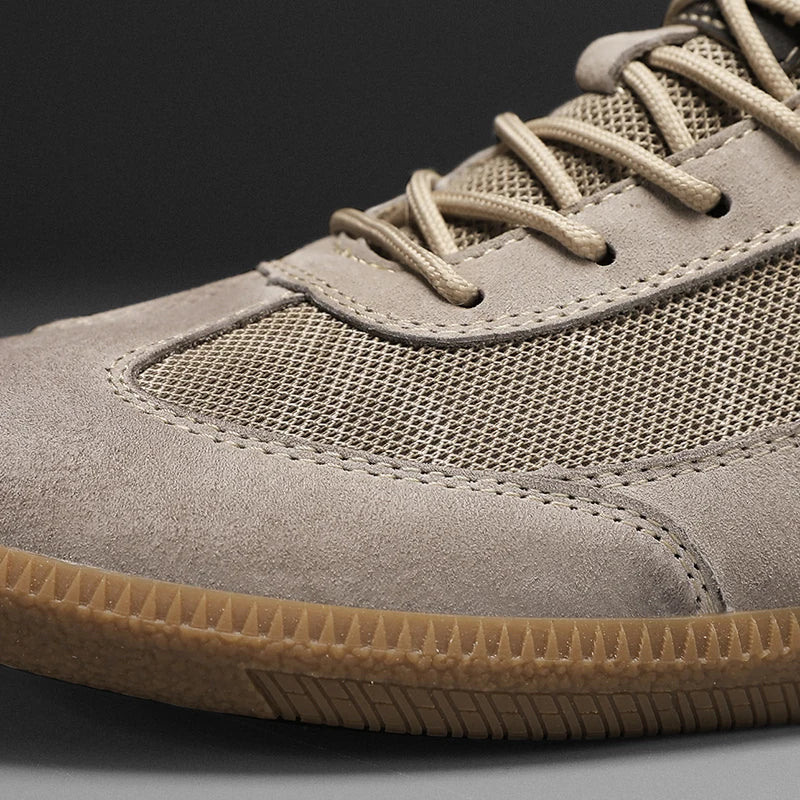 Men's genuine leather casual sneakers