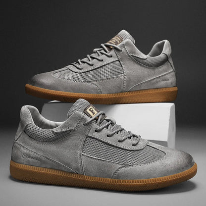 Men's genuine leather casual sneakers