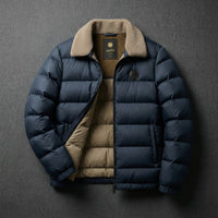 Blake | Men's Lightweight Down Jacket with Soft Fleece Collar
