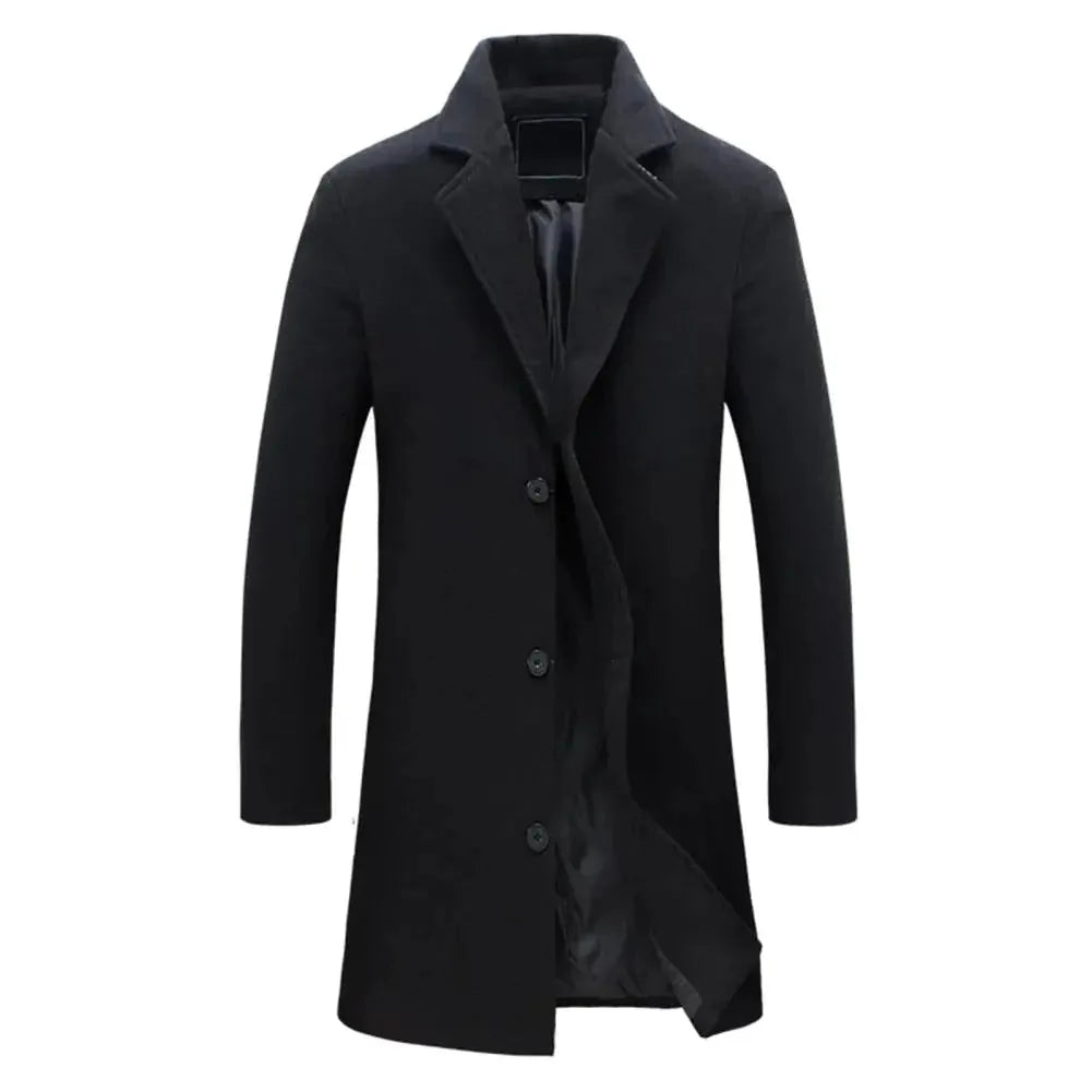 Hudson wool blend overcoat in beige