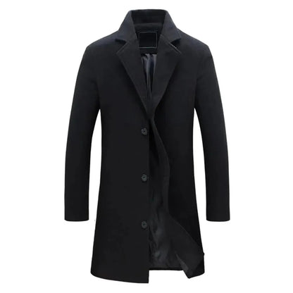 Hudson wool blend overcoat in beige