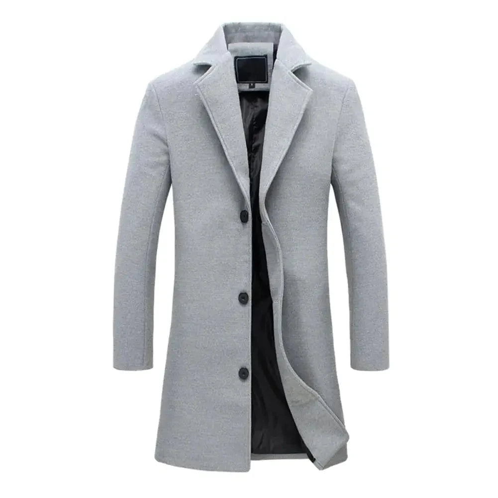 Hudson wool blend overcoat, pocket detail