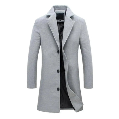 Hudson wool blend overcoat, pocket detail