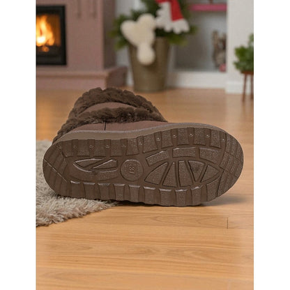 Cozy Fur-Trimmed Snow Boots with Grippy Sole – view 4