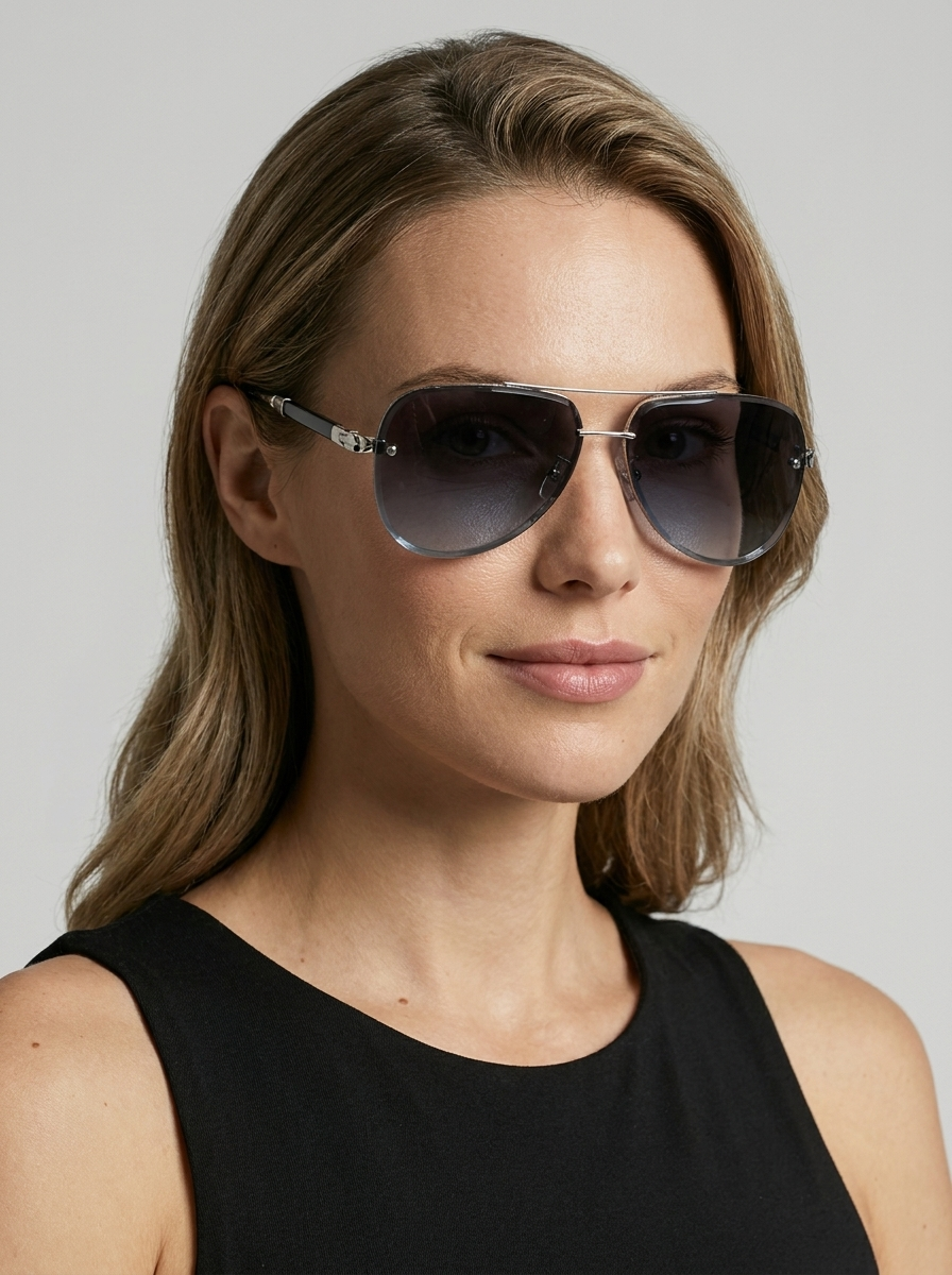 blue Classic Aviator Sunglasses