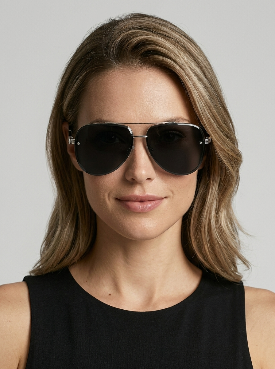 blue Classic Aviator Sunglasses