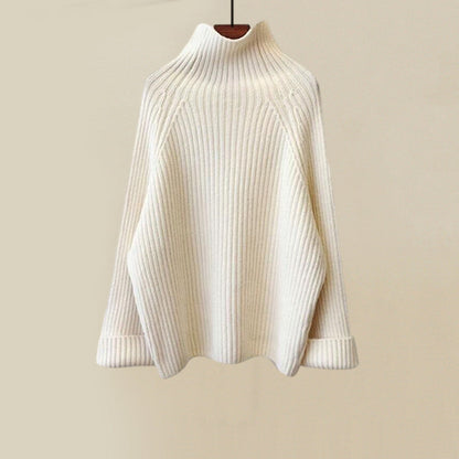 Women's three piece knit set with turtleneck sweater, vest and pants
