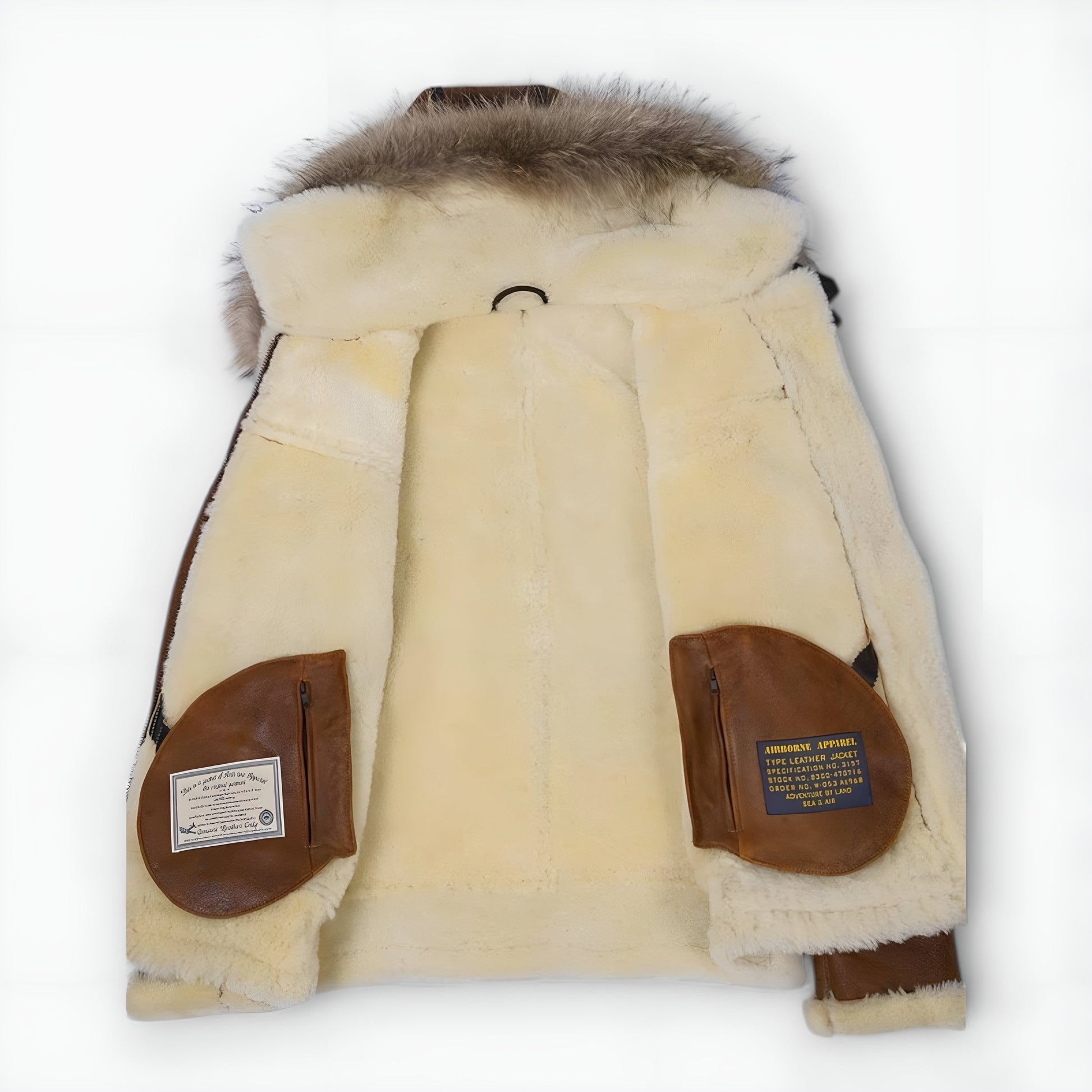 Hooded Oversized Bomber Jacket with Wrap and Zip Front – view 4