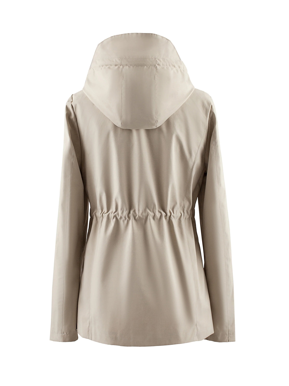 Women's Hooded Drawstring Jacket, Fall Weather Layer