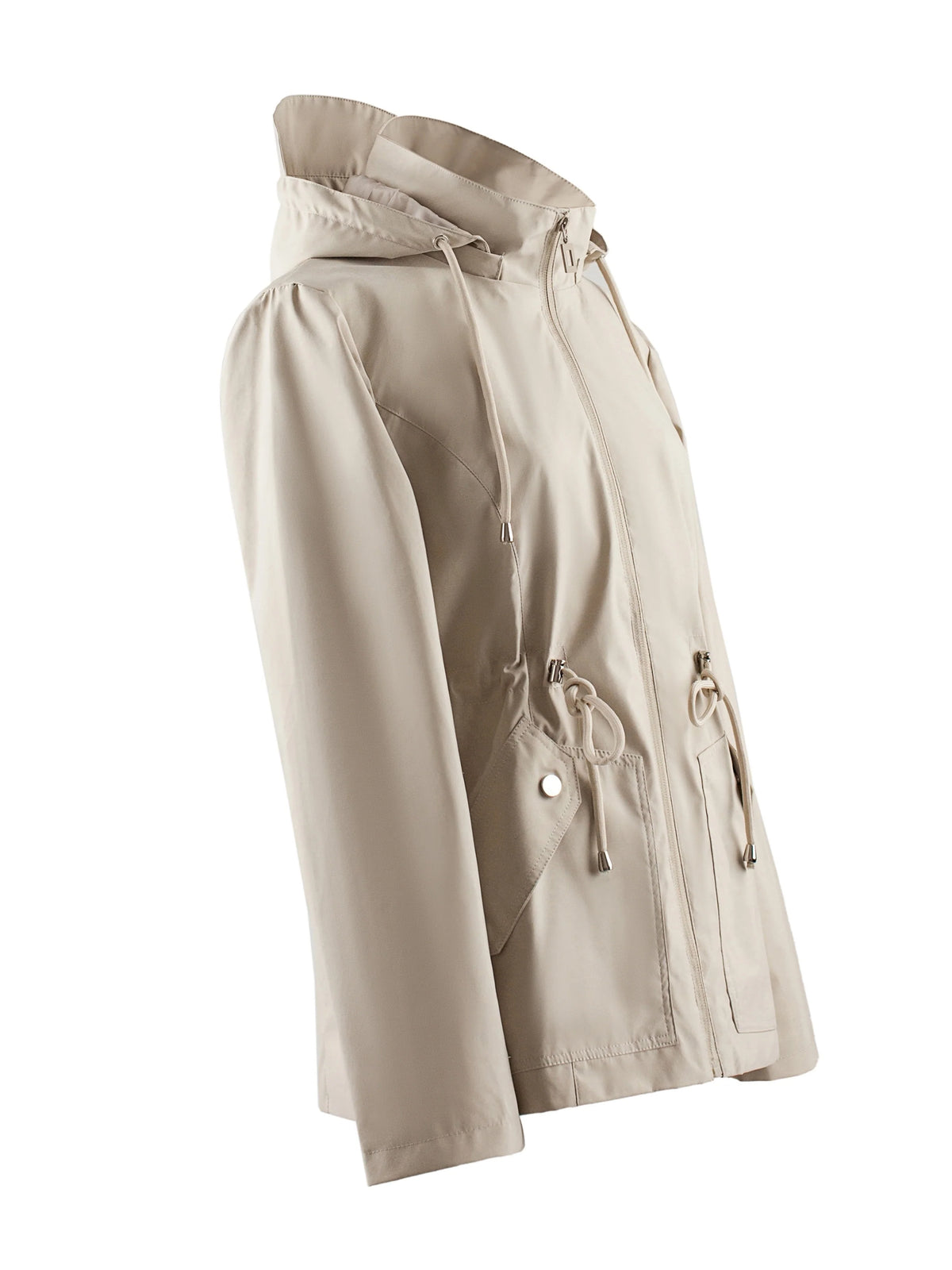 Women's Hooded Drawstring Jacket, Fall Weather Layer