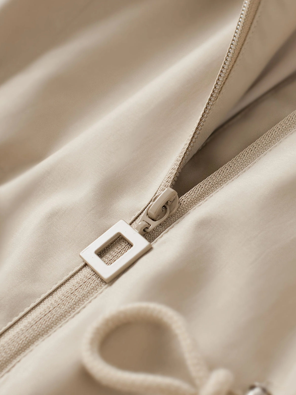 Women's Hooded Drawstring Jacket, Fall Weather Layer