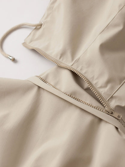 Women's Hooded Drawstring Jacket, Fall Weather Layer