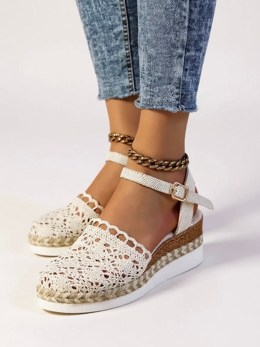 Clara | Women's Sandals Boho Wedge Ankle Strap 0