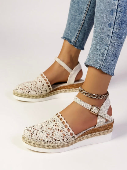 Clara | Women's Sandals Boho Wedge Ankle Strap 4