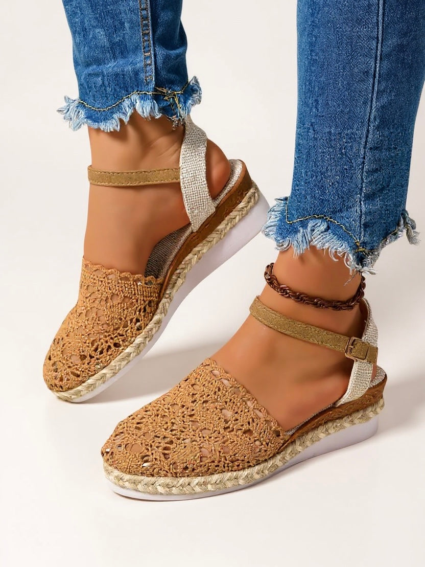 Clara | Women's Sandals Boho Wedge Ankle Strap 6