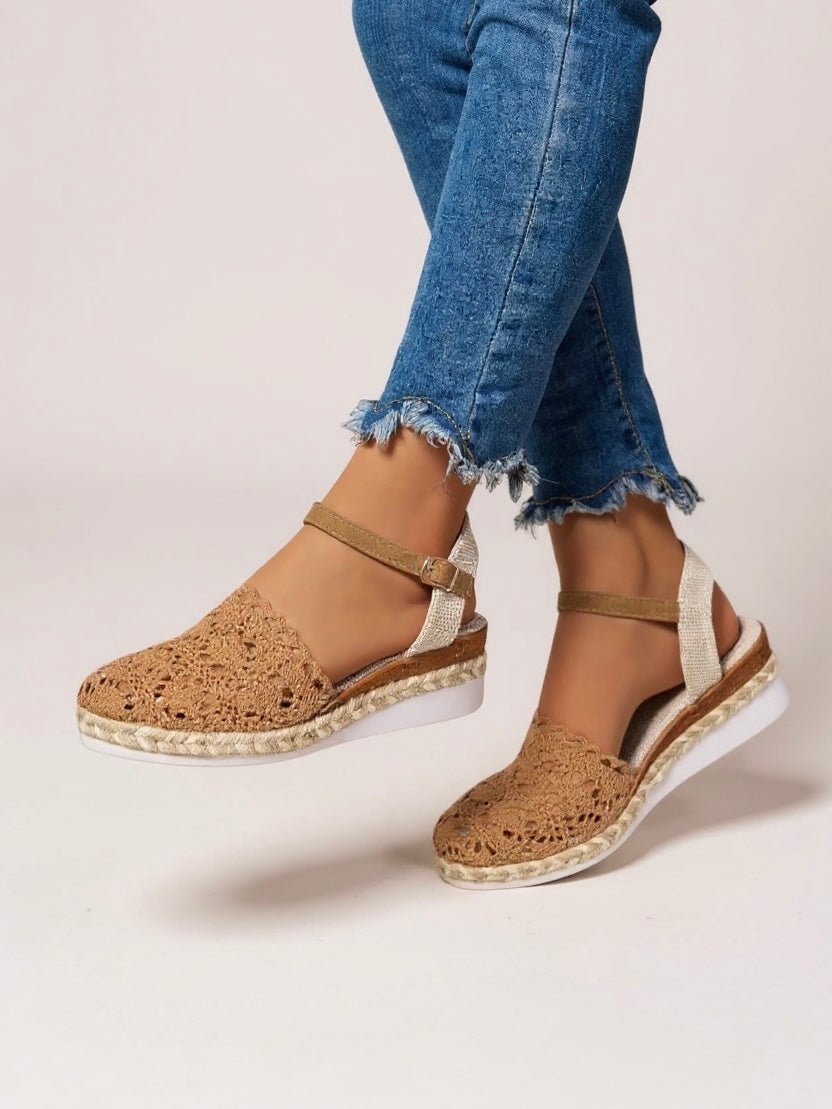 Clara | Women's Sandals Boho Wedge Ankle Strap 7
