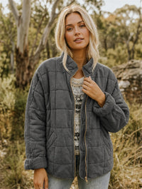 Isabelle | Women's Quilted Jacket with Stand Collar and Relaxed Fit