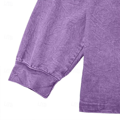 Men's Vintage Wash Raglan Henley Shirt – view 3
