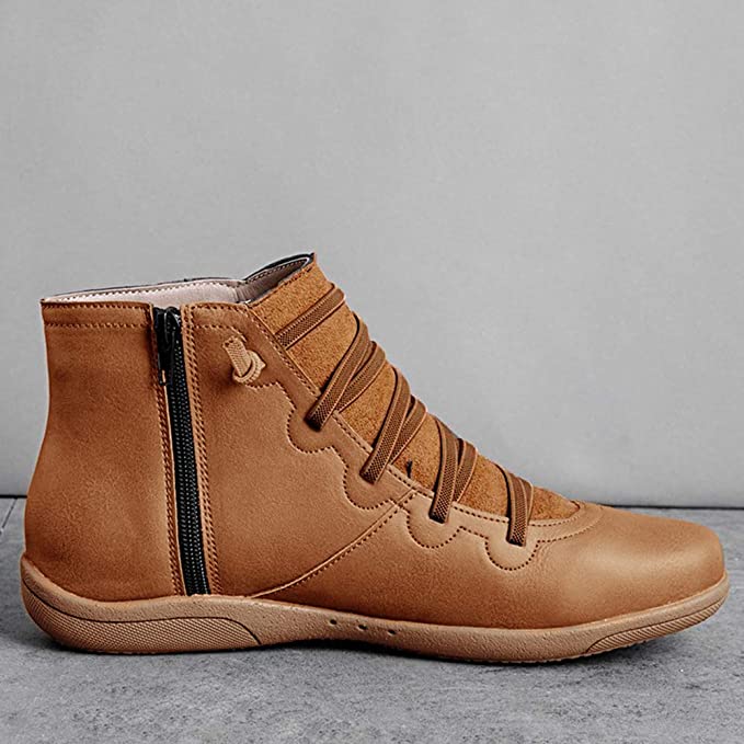Women's ankle boots with side zipper