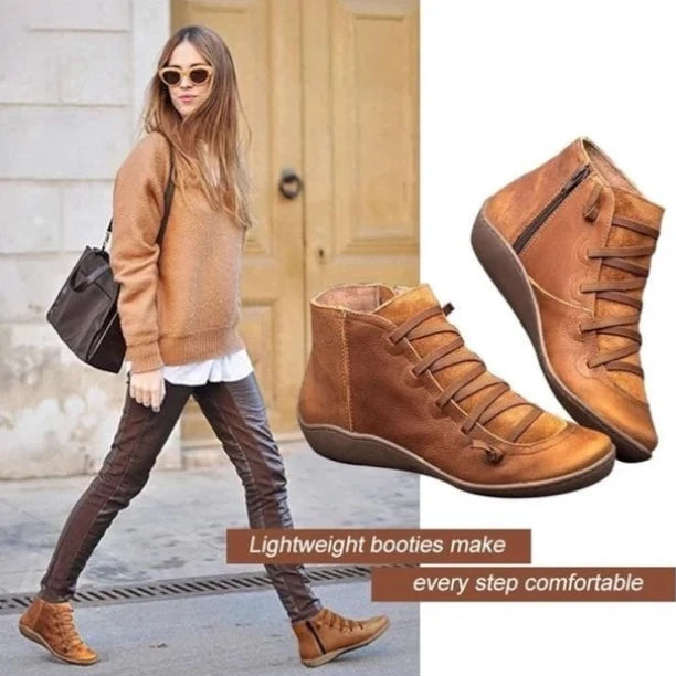 Women's ankle boots with side zipper