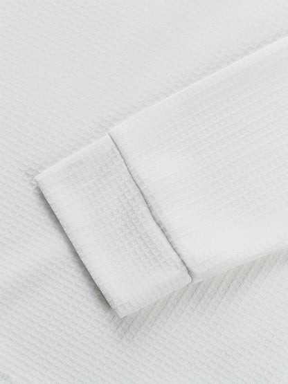 Men's Textured Henley with Contrast Detail – view 4