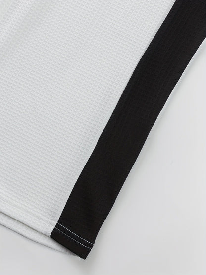 Men's Textured Henley with Contrast Detail – view 5