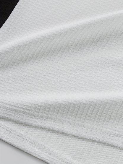 Men's Textured Henley with Contrast Detail – view 6