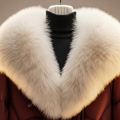 Women's dress coat in red brown