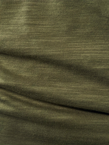 Men's Stand-Collar Button-Placket Henley – view 3