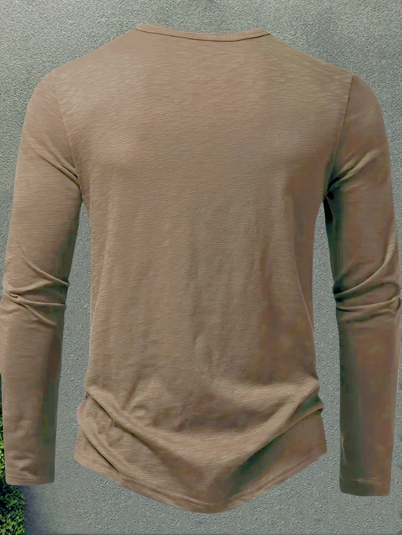 Men's Stand-Collar Button-Placket Henley – view 6