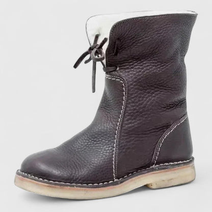 Women's cushioned comfort boots in red